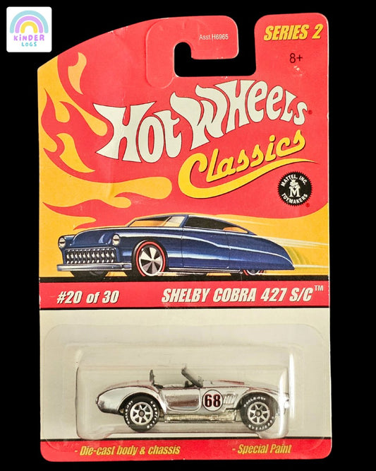 Hot Wheels Classics Shelby Cobra 427 S/C (Chrome Silver) - Kinder Logs