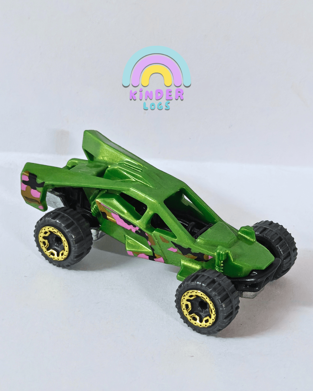 Hot Wheels Corkscrew Buggy - Green (Uncarded - New) - Kinder Logs