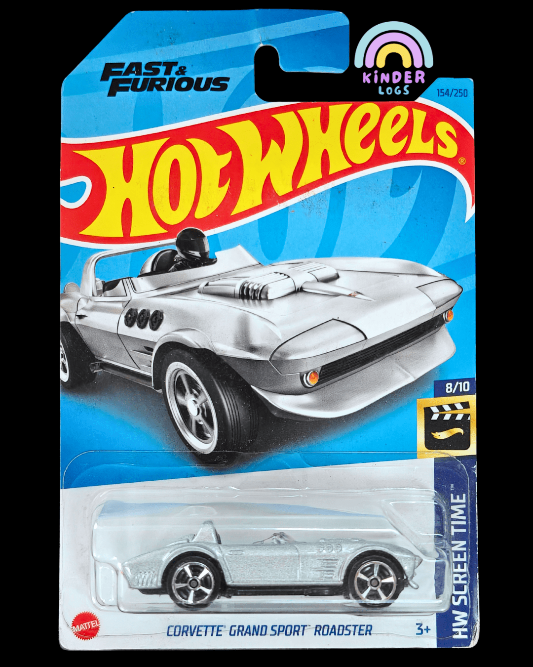 Hot Wheels Corvette Grand Sport Roadster - Fast & Furious (Imported) - Kinder Logs