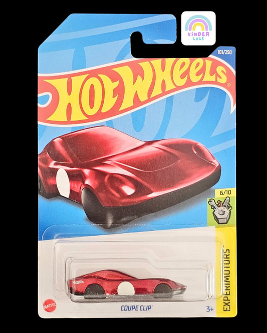 Hot Wheels Coupe Clip Red Color - Key Chain Car - Kinder Logs