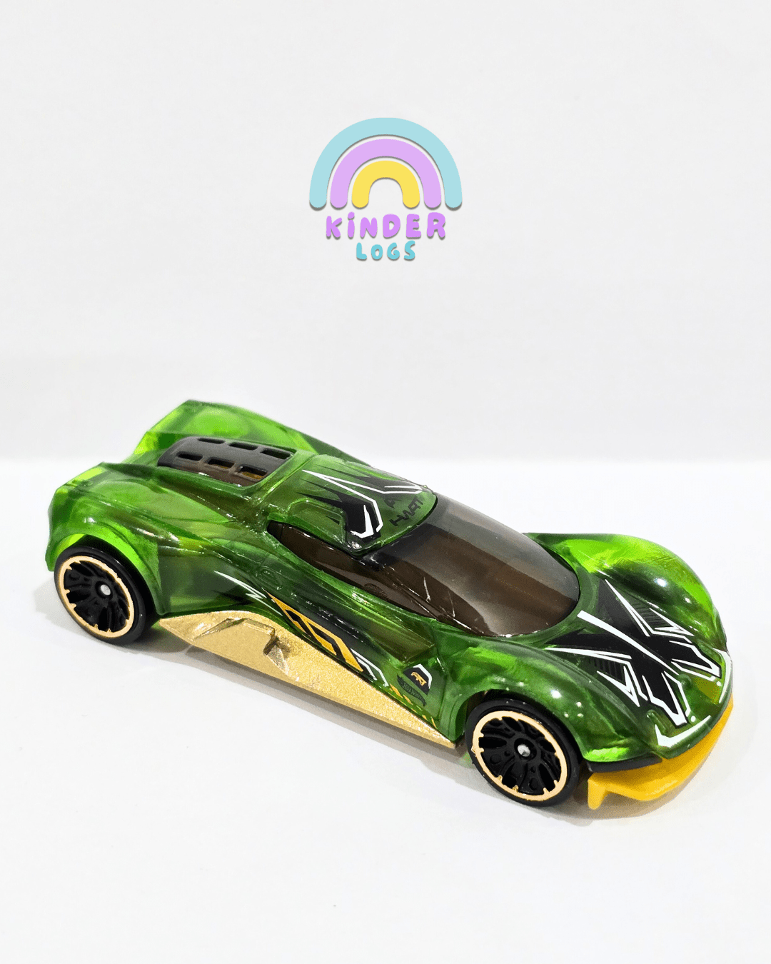 Hot Wheels Crescendo - Green (Uncarded) - Kinder Logs