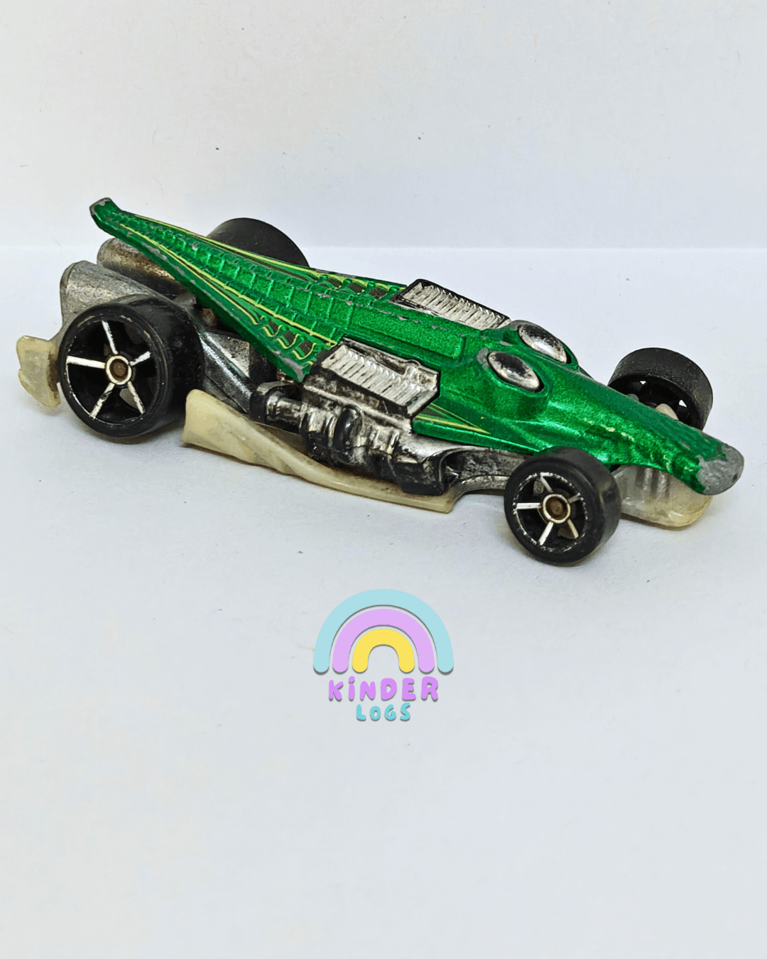 Hot Wheels Croc Rod - Green (Pre - Owned Car) - Kinder Logs