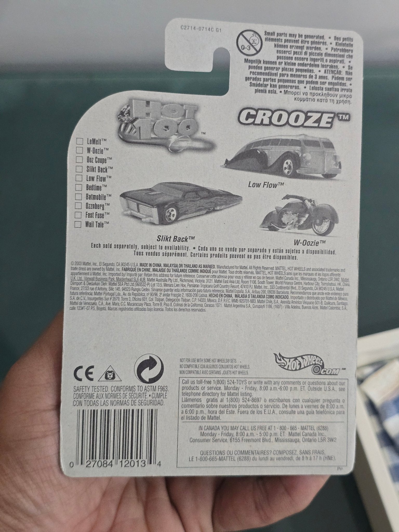 Hot Wheels Crooze W - Oozie - Collector No. 046 - Kinder Logs