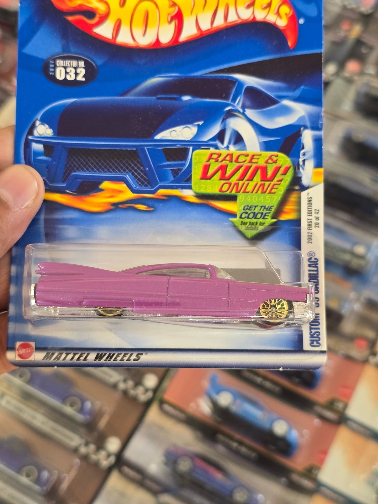 Hot Wheels Custom 1959 Cadillac - Collector No. 032 - Kinder Logs