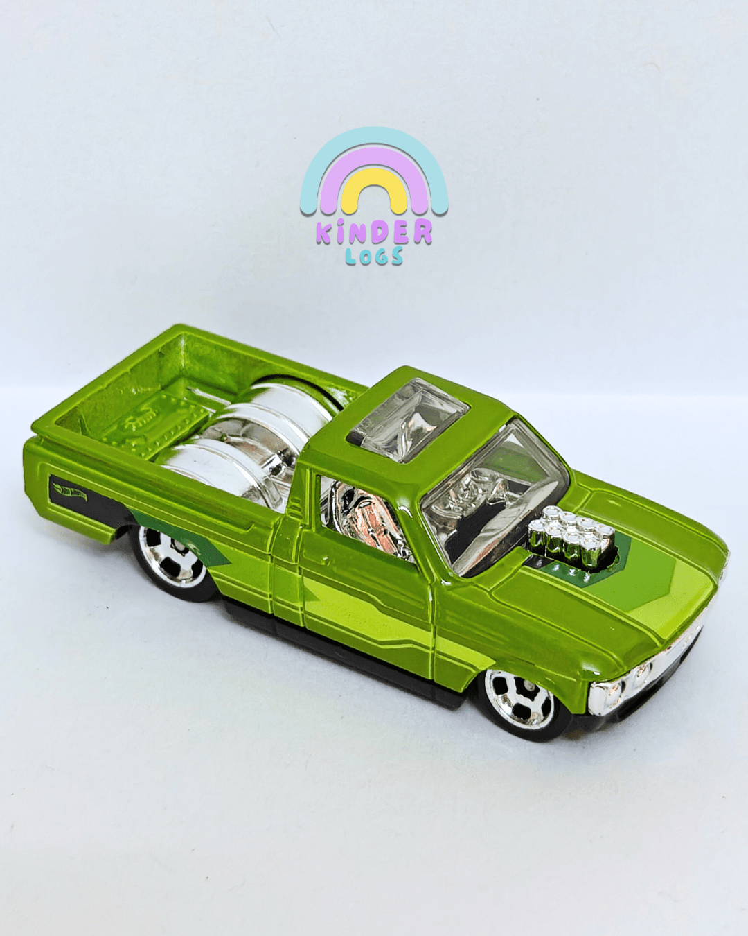 Hot Wheels Custom 1972 Chevy LUV - Green (Uncarded - New) - Kinder Logs