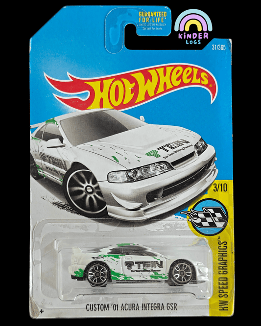 Hot Wheels Custom 2001 Acura Integra Tein Edition (Imported) - Kinder Logs