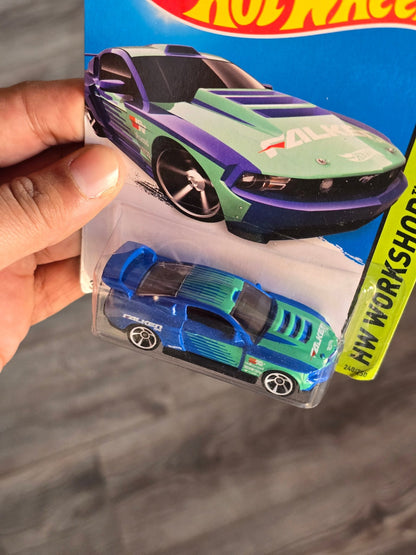 Hot Wheels Custom 2012 Ford Mustang Falken - Blue (2013 Imported) - Kinder Logs