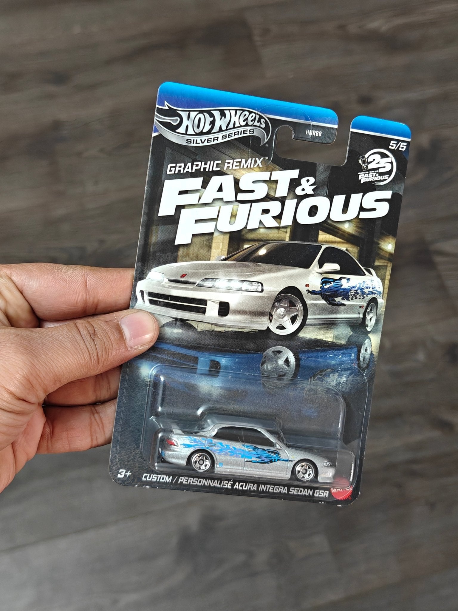 Hot Wheels Custom Acura Integra Sedan GSR - Fast and Furious Graphic Remix (Imported) - Kinder Logs