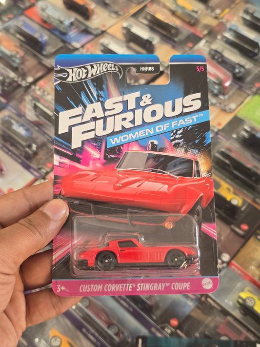 Hot Wheels Custom Corvette Stingray Coupe (Fast and Furious Women Of Fast) - Kinder Logs