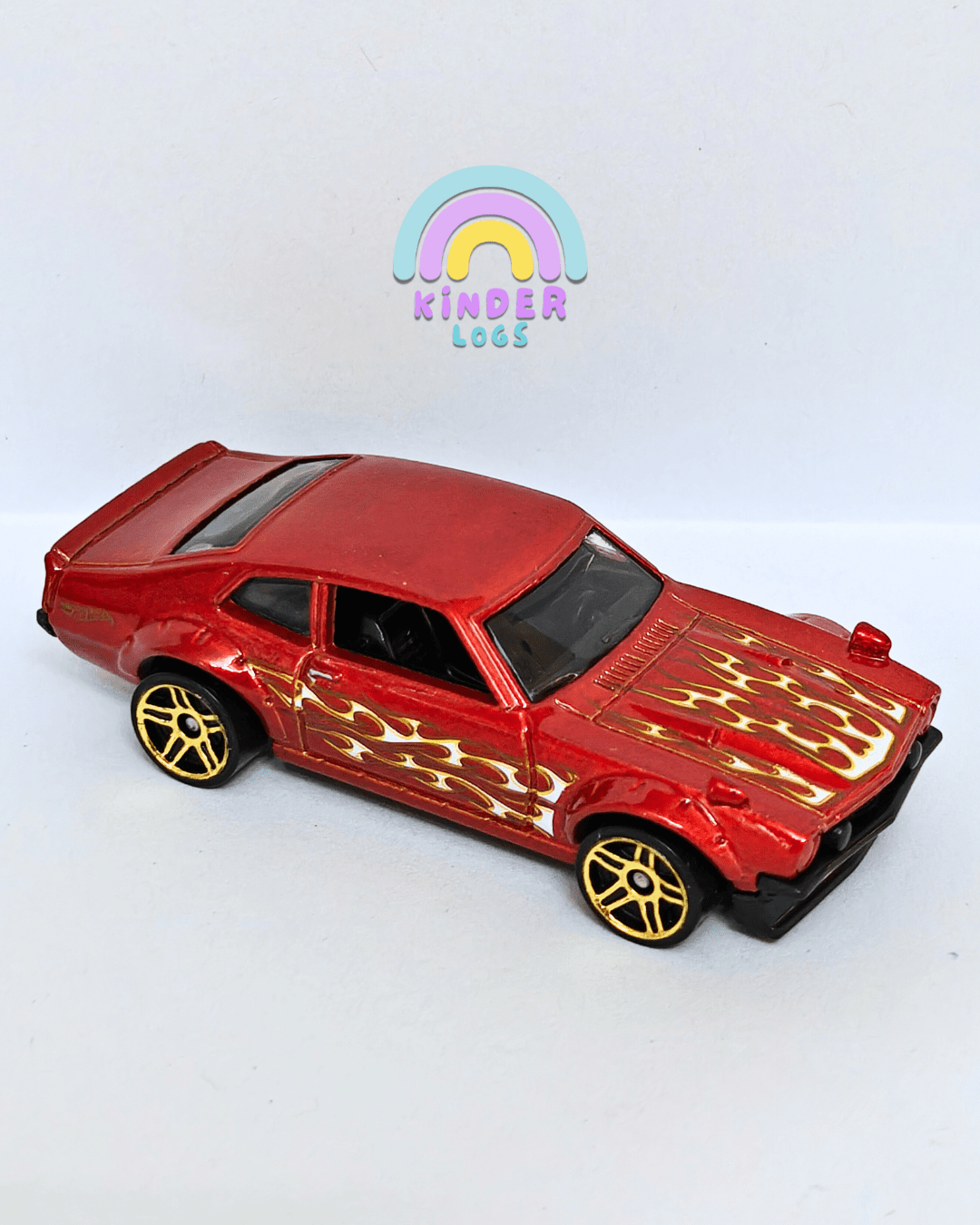 Hot Wheels Custom Ford Maverick - Red (Uncarded - New) - Kinder Logs