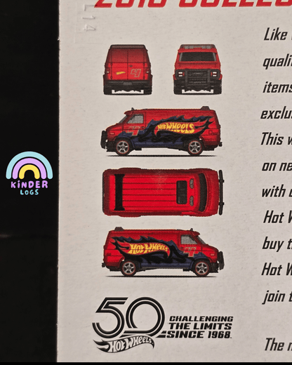 Hot Wheels Custom GMC Panel Van - 2018 Collector Edition - Kinder Logs