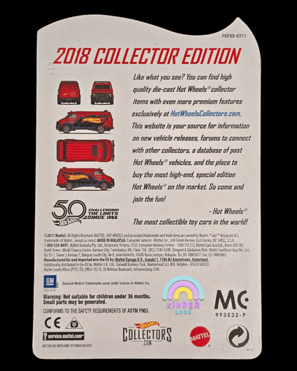 Hot Wheels Custom GMC Panel Van - 2018 Collector Edition - Kinder Logs