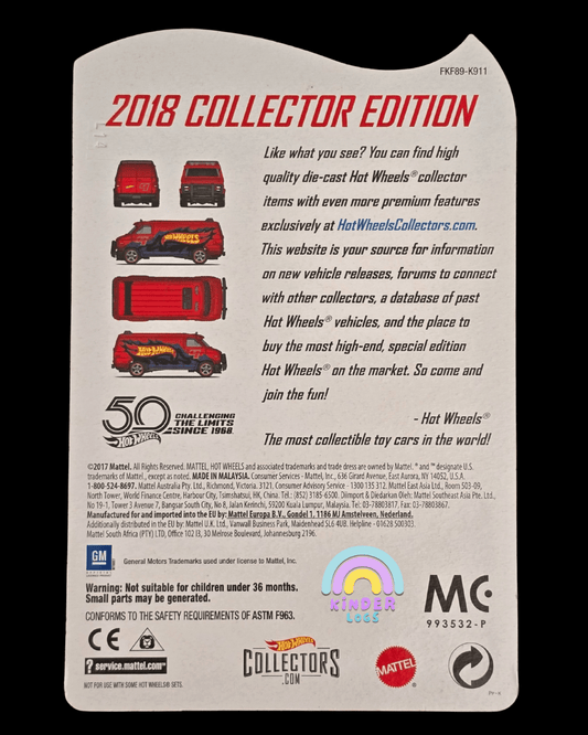 Hot Wheels Custom GMC Panel Van - 2018 Collector Edition - Kinder Logs