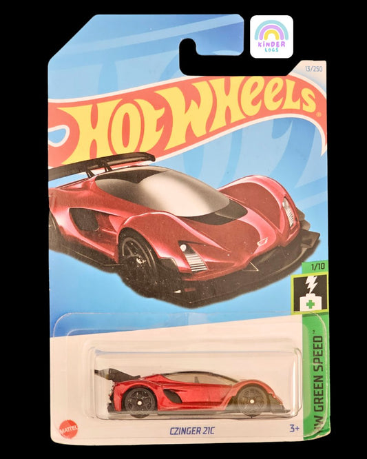 Hot Wheels CZinger 21C - Red Color - Kinder Logs