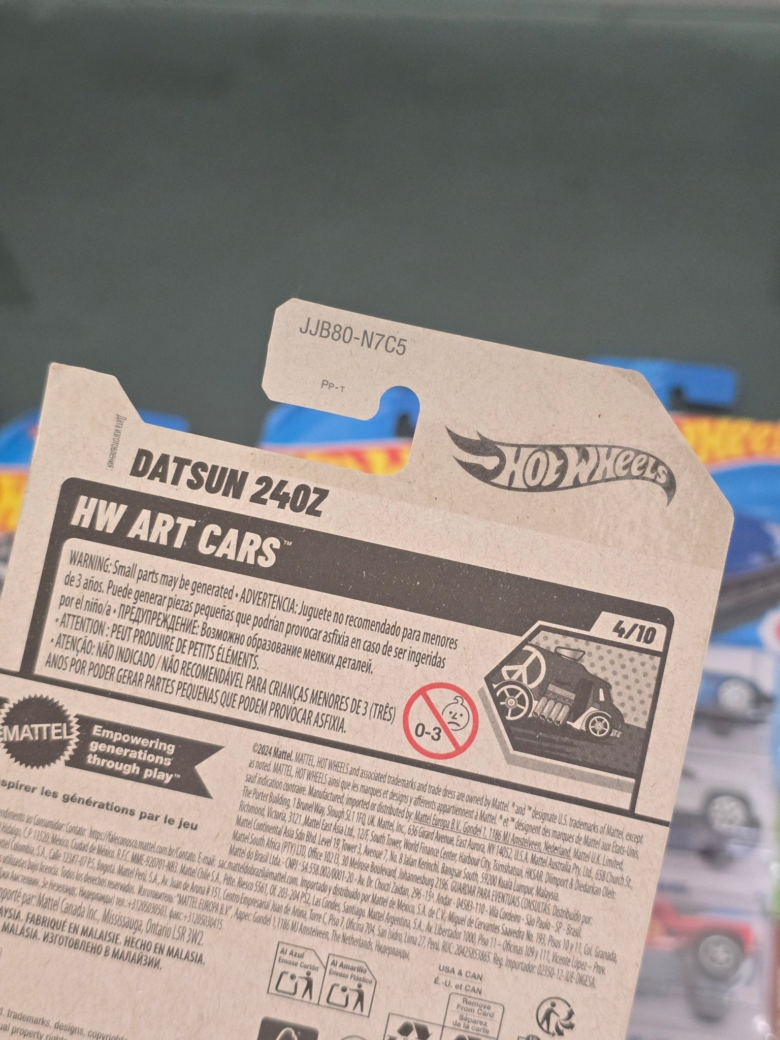 Hot Wheels Datsun 240Z Art Car (Imported) - Kinder Logs