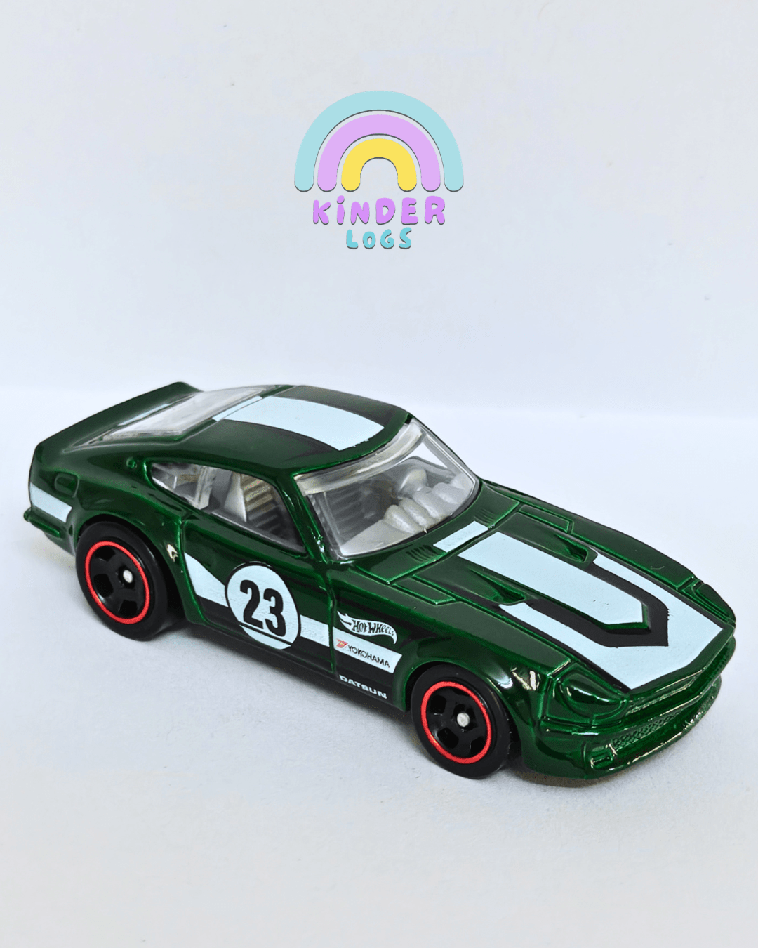 Hot Wheels Datsun 240Z - Green (Uncarded - New) - Kinder Logs