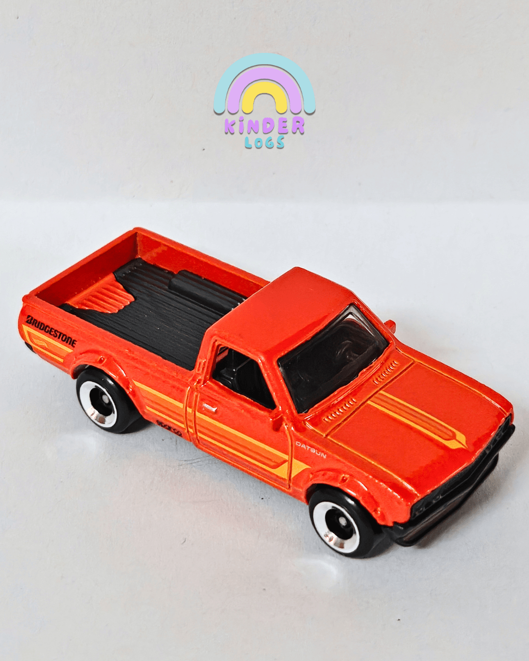 Hot Wheels Datsun 620 - Orange (Uncarded - New) - Kinder Logs