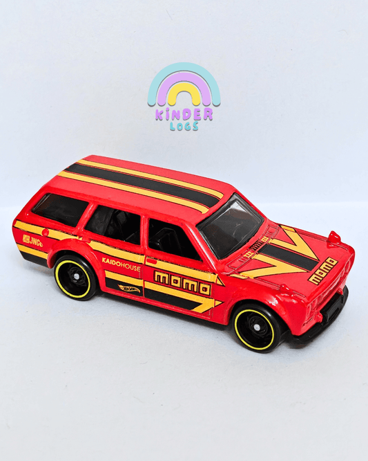 Hot Wheels Datsun Bluebird Wagon 510 MOMO - Red (Uncarded - New) - Kinder Logs