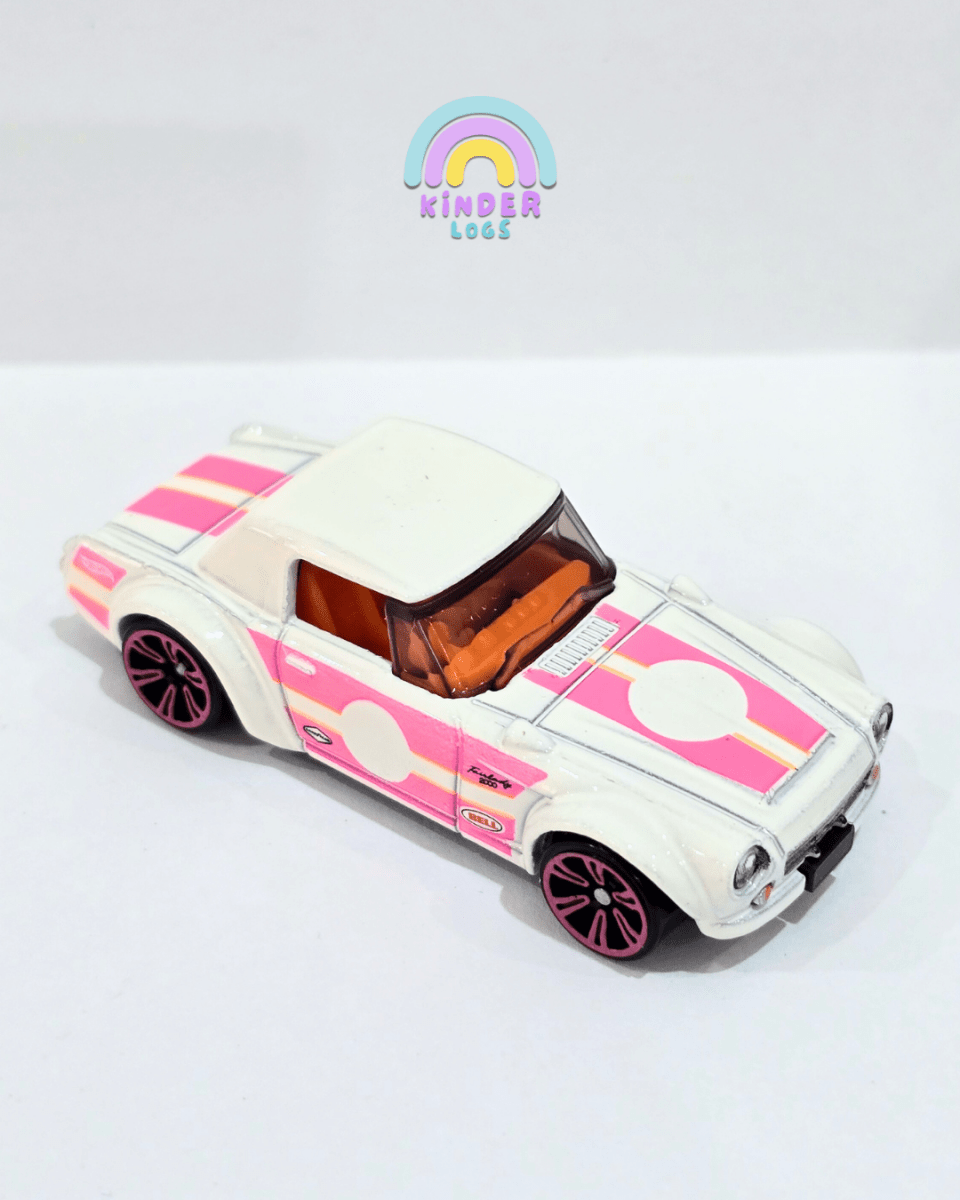 Hot Wheels Datsun Fairlady 2000 Neon Speeders - White (Uncarded) - Kinder Logs