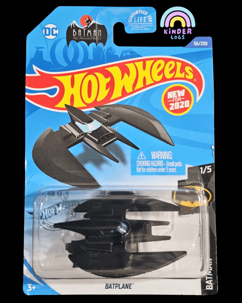 Hot Wheels DC Batman Batplane (Black) - Kinder Logs