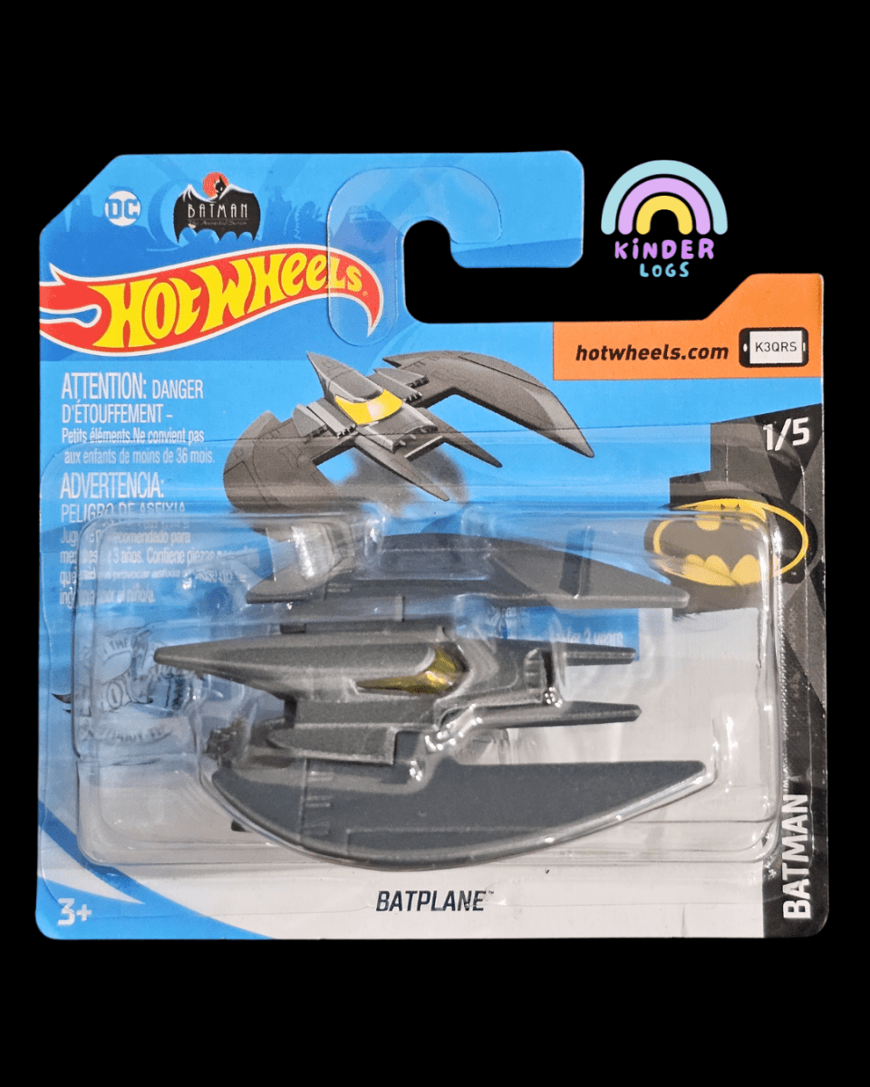 Hot Wheels DC Batman Batplane (Short Card) - Kinder Logs