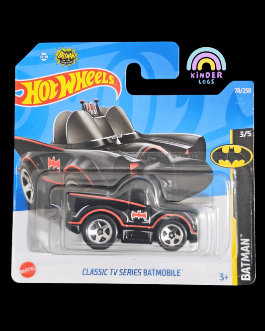 Hot Wheels DC Batman Classic TV Series Batmobile (Black) - Kinder Logs