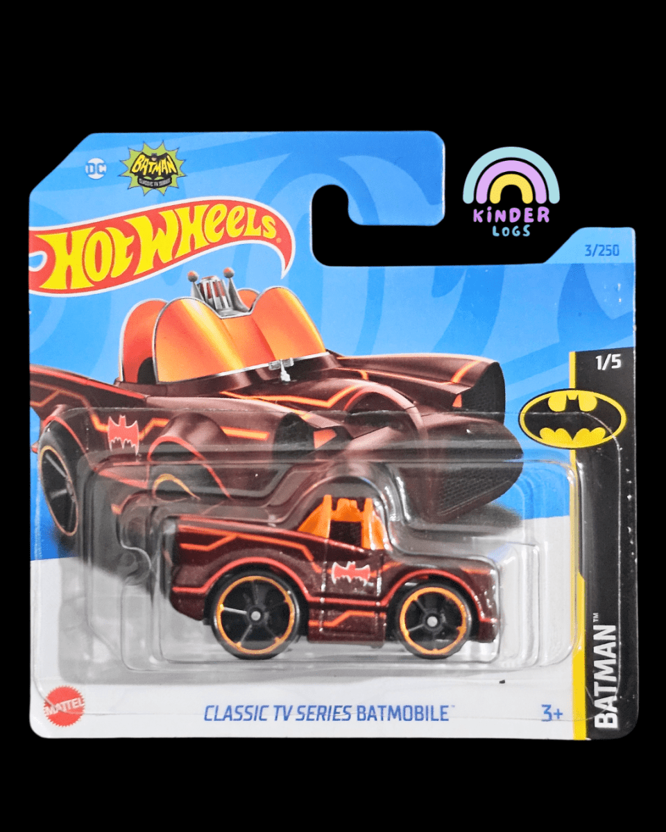 Hot Wheels DC Batman Classic TV Series Batmobile (Red) - Kinder Logs