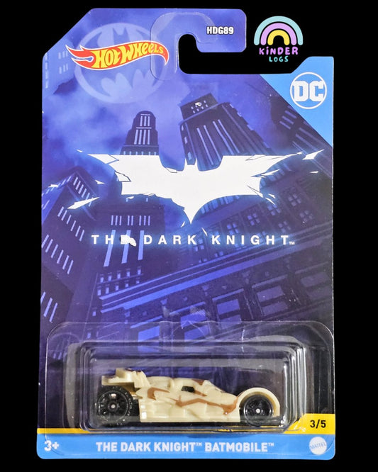 Hot Wheels DC Batman The Dark Knight Batmobile (Blue Art Card) - Kinder Logs