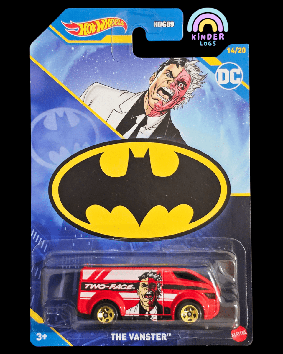 Hot Wheels DC Batman The Vanster "Two - Face" - Kinder Logs