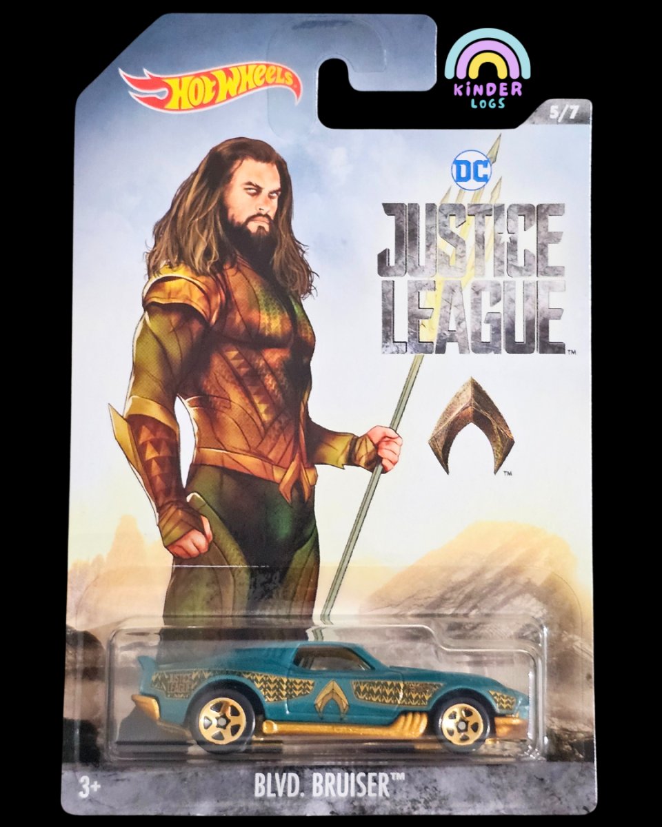 Hot Wheels DC Justice League Aquaman Blvd. Bruiser - Kinder Logs