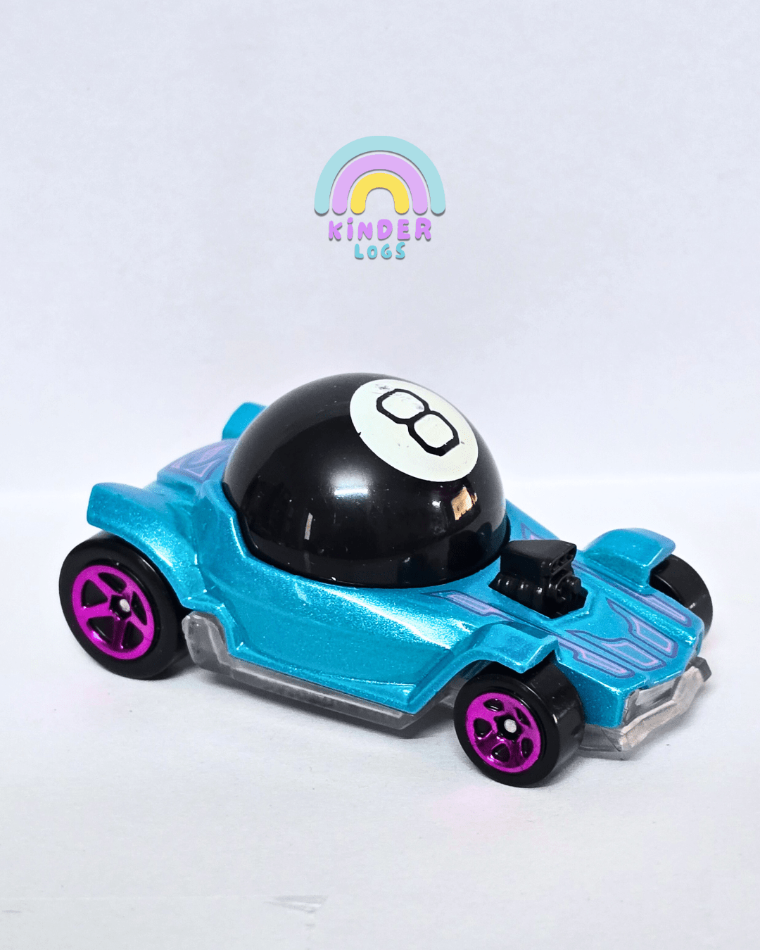 Hot Wheels Decidedly GO Magic 8 Ball Car - Teal (Uncarded - New) - Kinder Logs