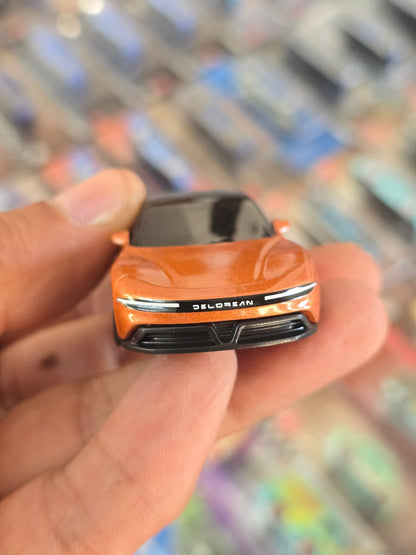 Hot Wheels DeLorean Alphas 5 - Orange (Uncarded) - Kinder Logs