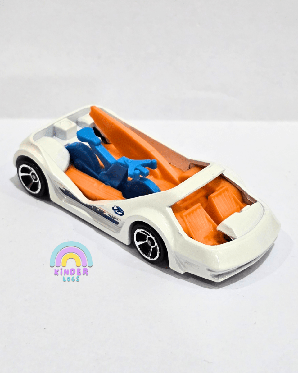 Hot Wheels Deora III - White (Uncarded) - Kinder Logs