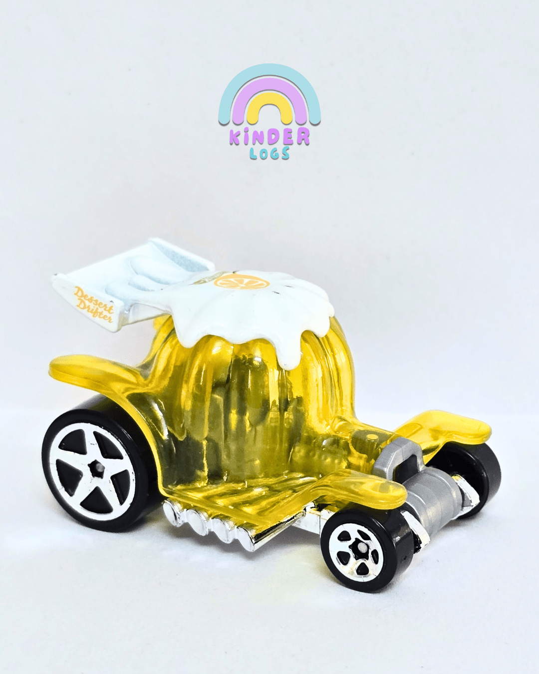 Hot Wheels Dessert Drifter - Yellow (Uncarded - New) - Kinder Logs