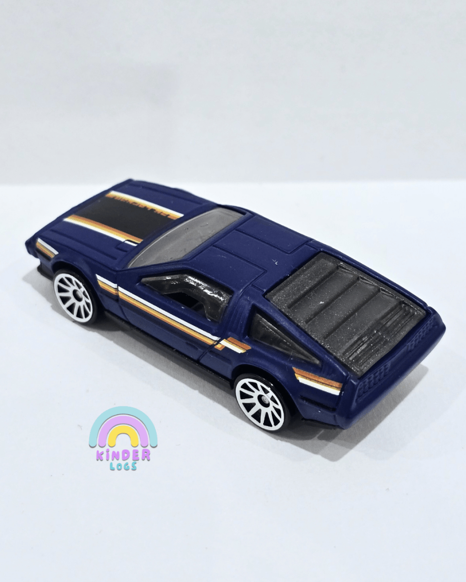 Hot Wheels DMC DeLorean - Blue (Uncarded) - Kinder Logs