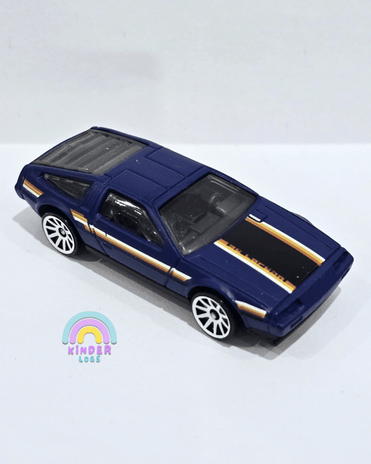 Hot Wheels DMC DeLorean - Blue (Uncarded) - Kinder Logs