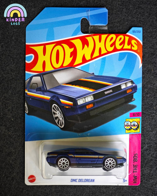 Hot Wheels DMC DeLorean (Rare 1980s Car Model) - Kinder Logs