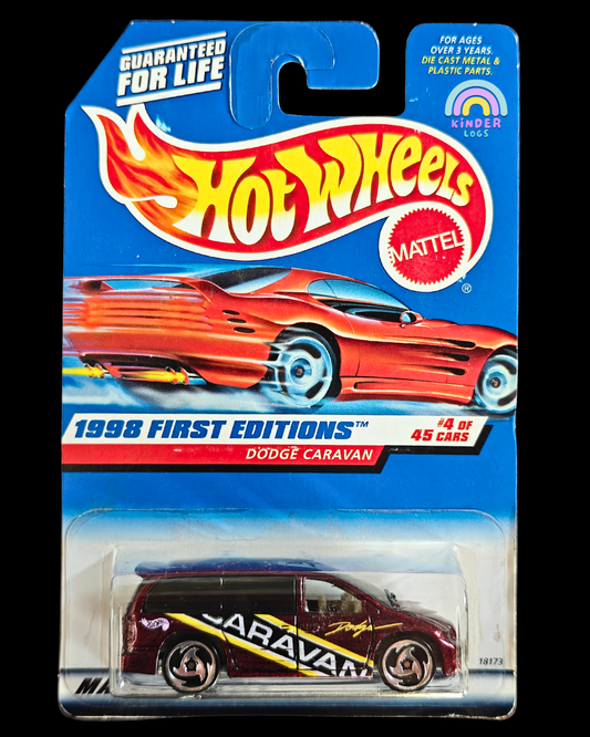 Hot Wheels Dodge Caravan - Maroon (Imported) - Kinder Logs