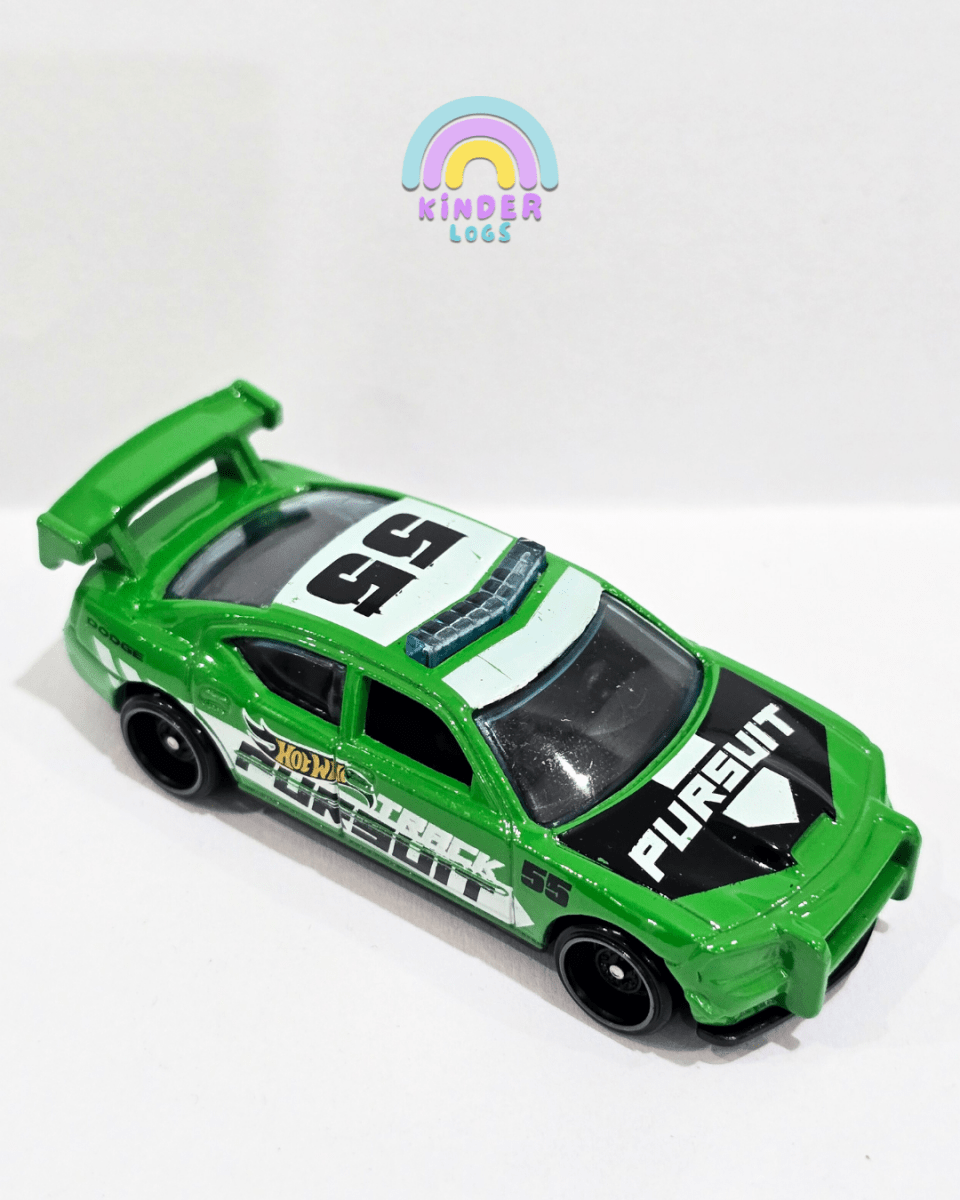 Hot Wheels Dodge Charger Drift - Green (Uncarded) - Kinder Logs