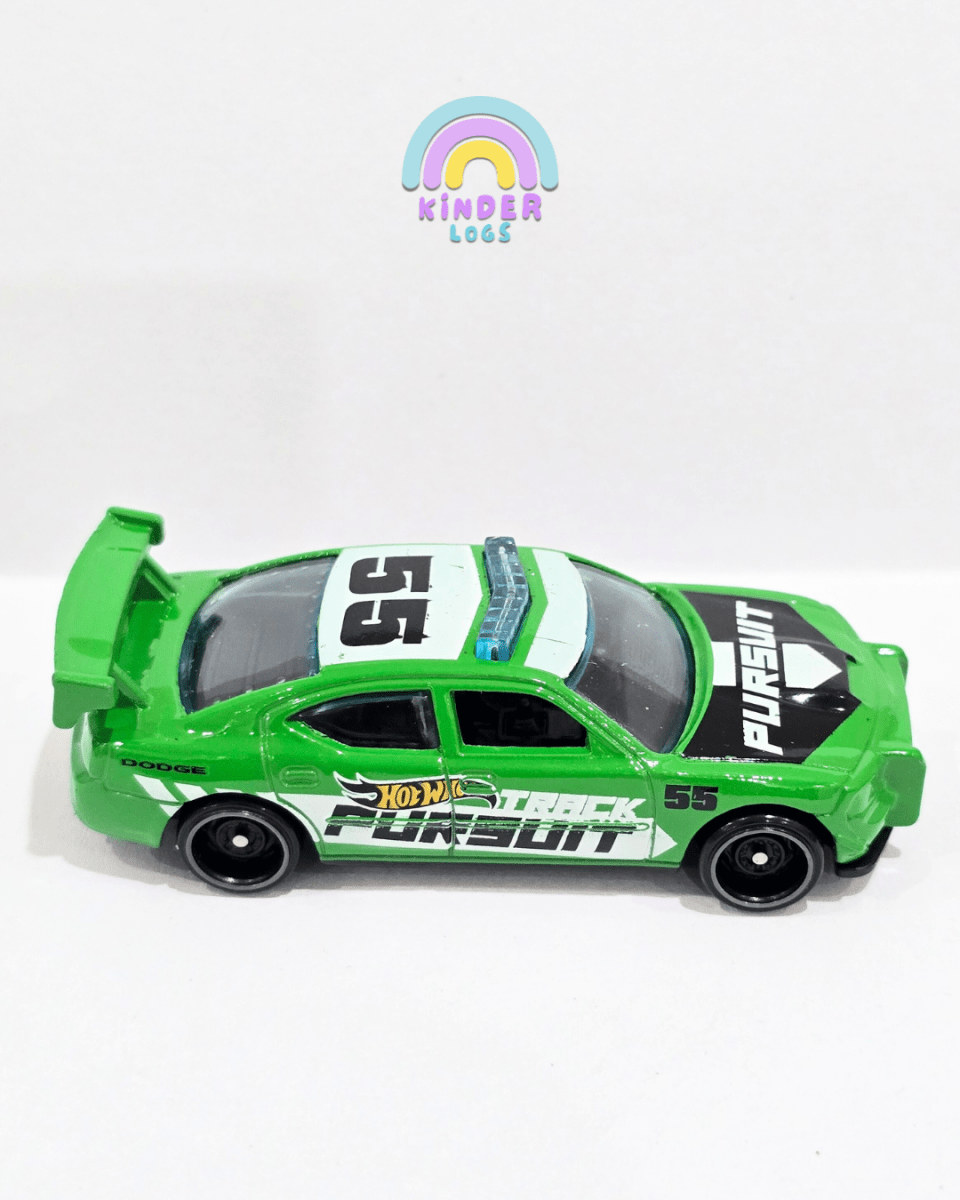 Hot Wheels Dodge Charger Drift - Green (Uncarded) - Kinder Logs