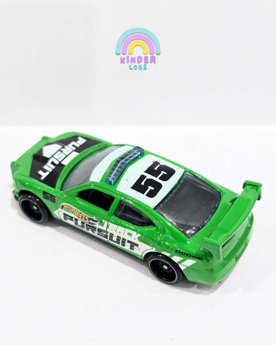 Hot Wheels Dodge Charger Drift - Green (Uncarded) - Kinder Logs