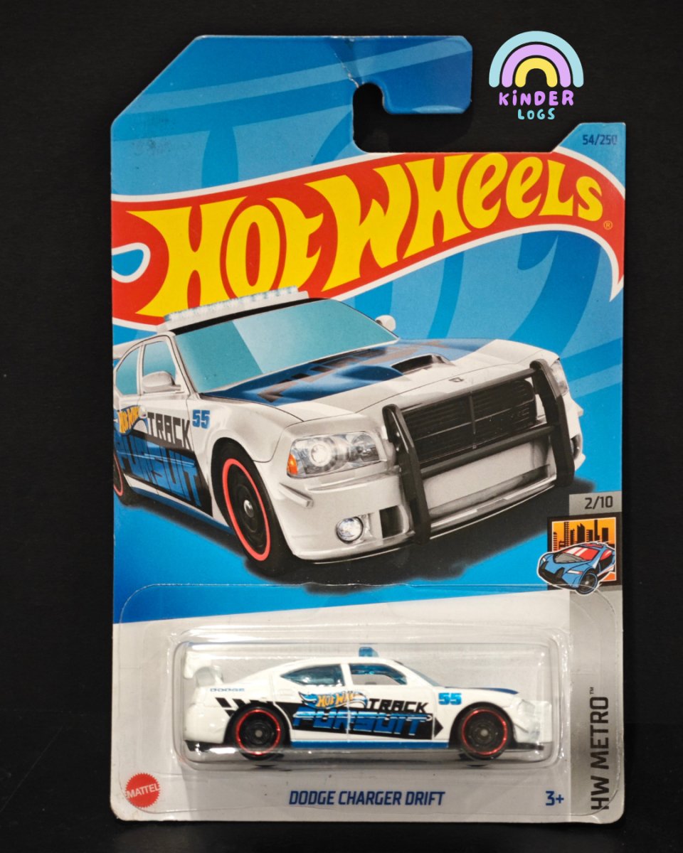 Hot Wheels Dodge Charger Drift (White) - Kinder Logs