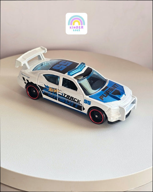 Hot Wheels Dodge Charger Police Car (Uncarded) - Kinder Logs