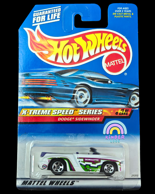Hot Wheels Dodge Sidewinder - White (Imported) - Kinder Logs