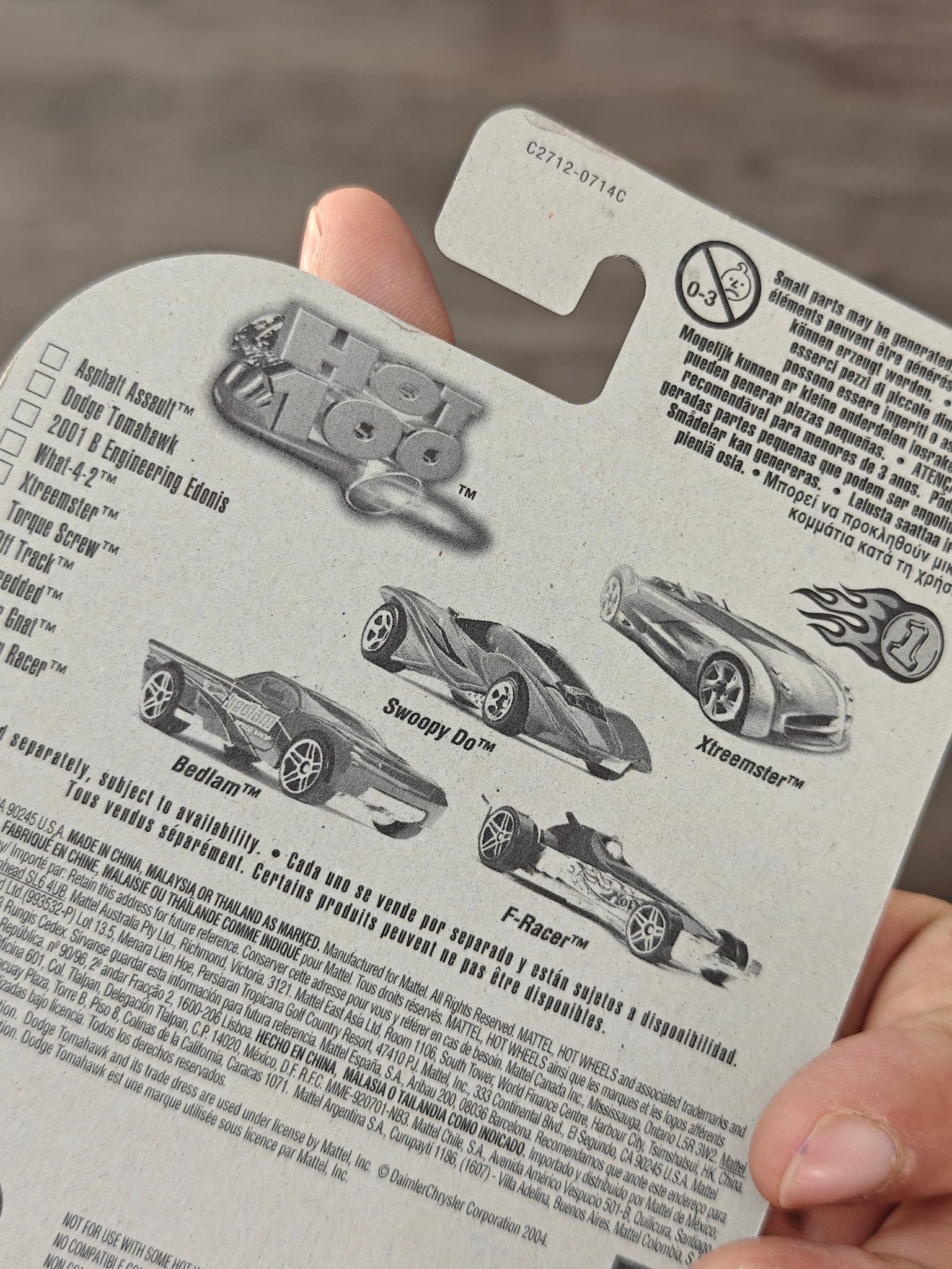 Hot Wheels Dodge Tomahawk - Collector No. 080 (Rare 2004 Card) - Kinder Logs