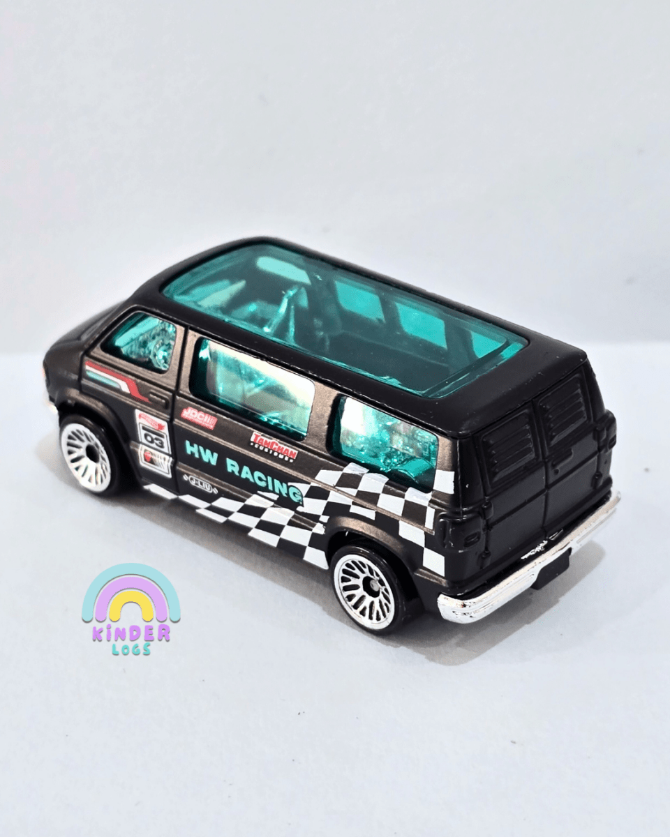 Hot Wheels Dodge Van - Black (Uncarded) - Kinder Logs