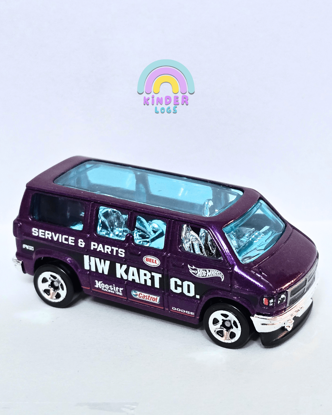 Hot Wheels Dodge Van - Dark Purple (Uncarded - New) - Kinder Logs
