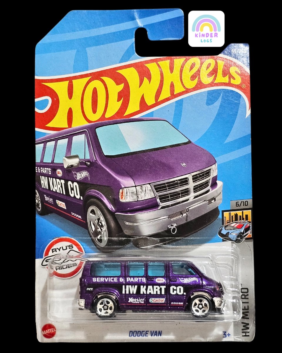 Hot Wheels Dodge Van - Ryu's Rides Edition - Kinder Logs