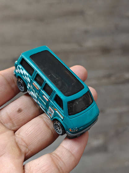 Hot Wheels Dodge Van - Teal (Uncarded - New) - Kinder Logs