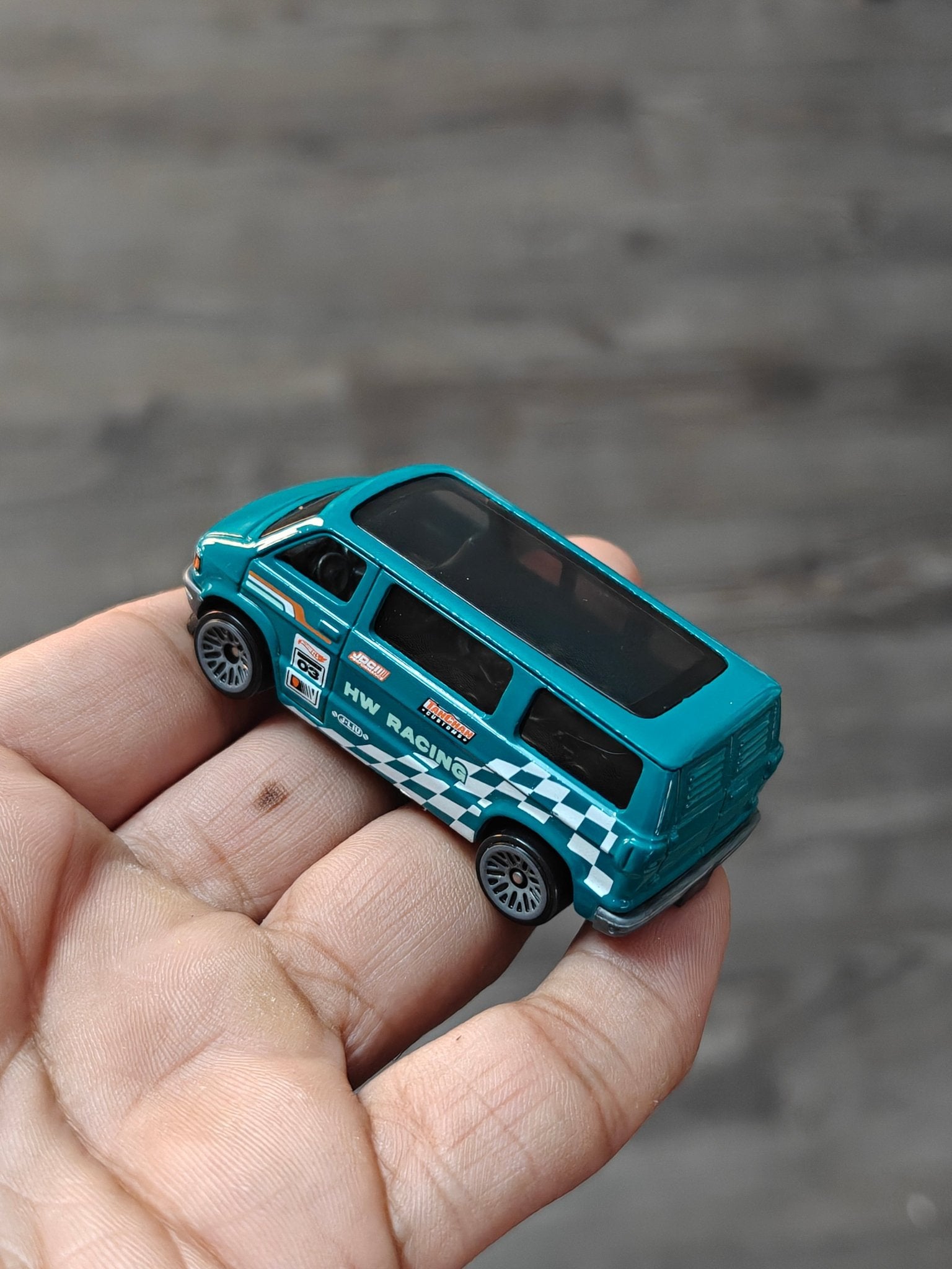 Hot Wheels Dodge Van - Teal (Uncarded - New) - Kinder Logs